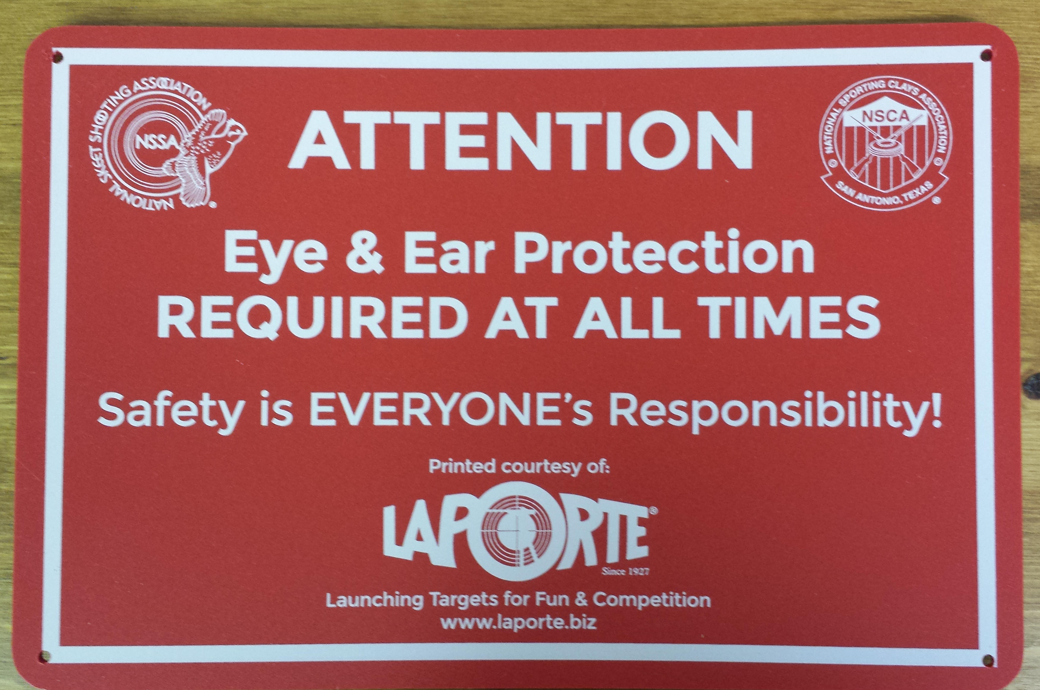 Order Eye/Ear Safety Signs for Ranges